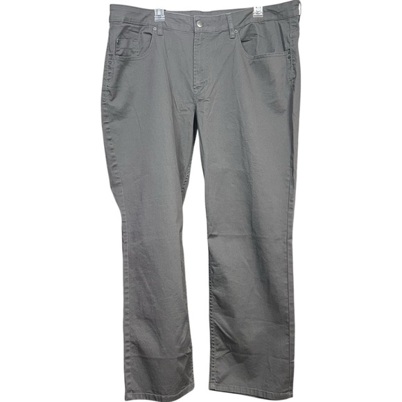 NWT‎ BUFFALO David Bitton Tall Gray Men Pants 40x30 Slim Straight Stretch Cotton - Picture 2 of 11